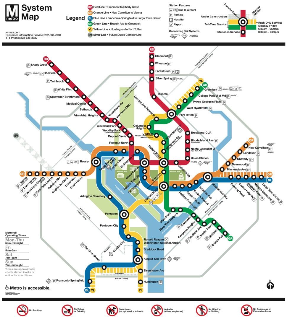 ДЦ метро метро карта 