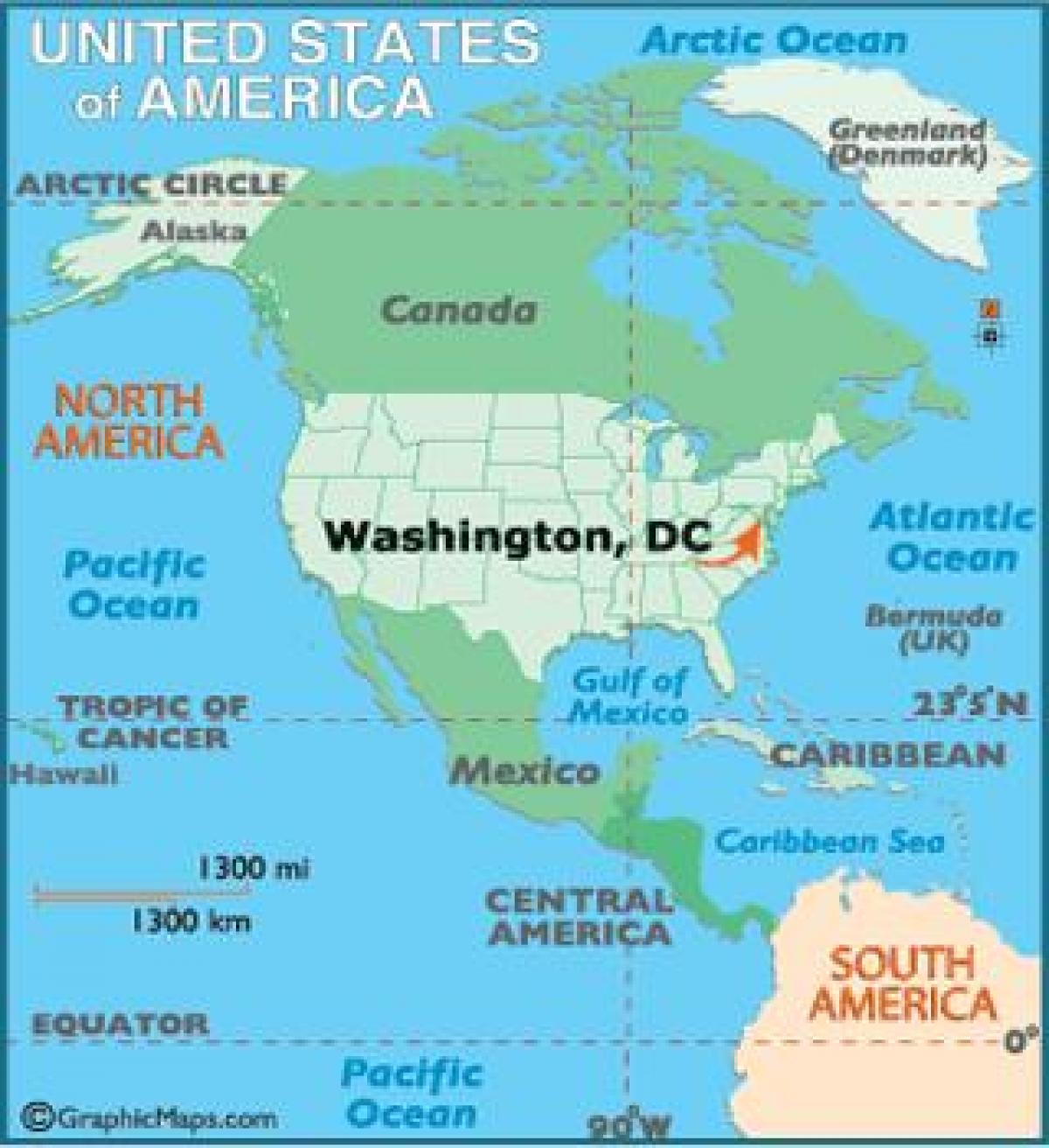 Вашингтон је на мапи света