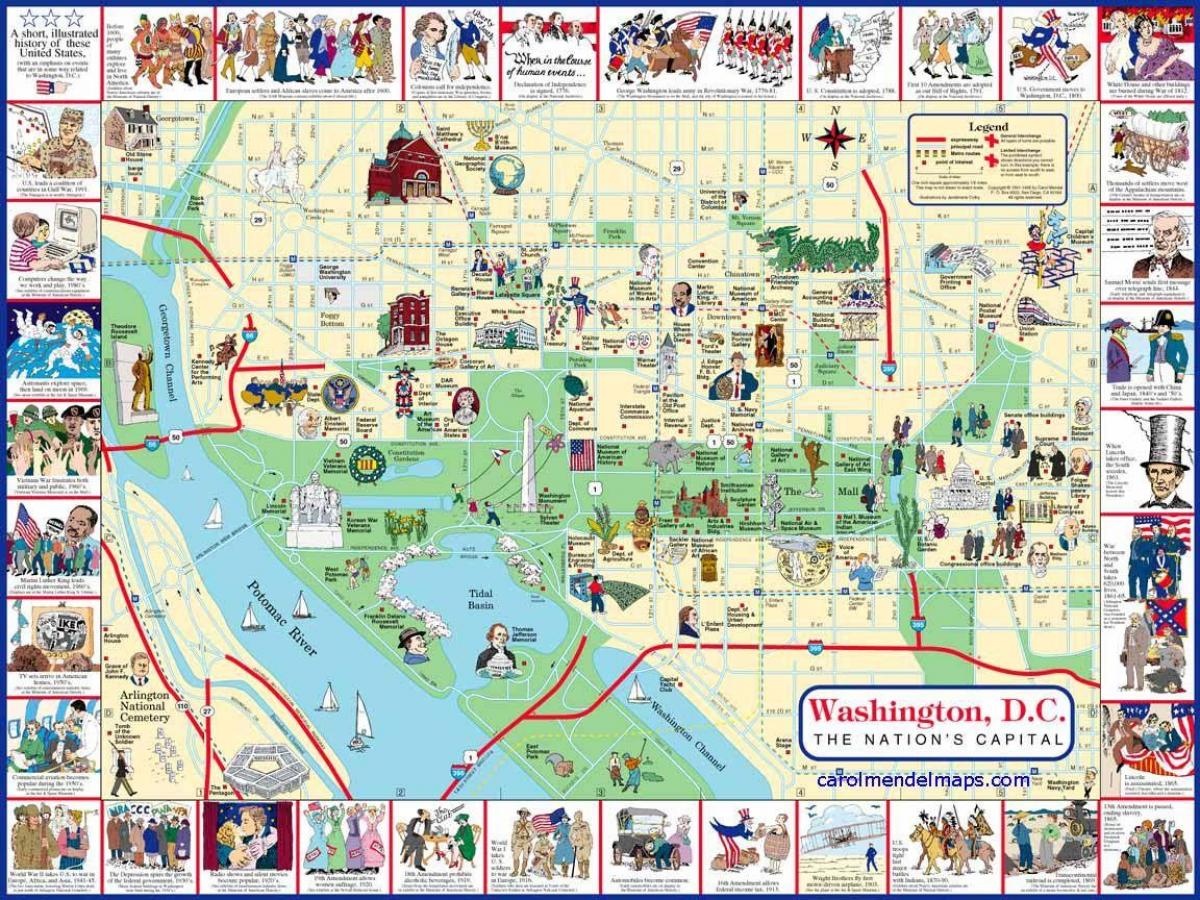 Вашингтон дц карта