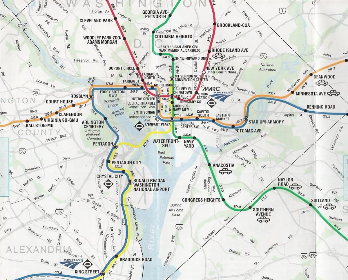 Вашингтон мапи метроа