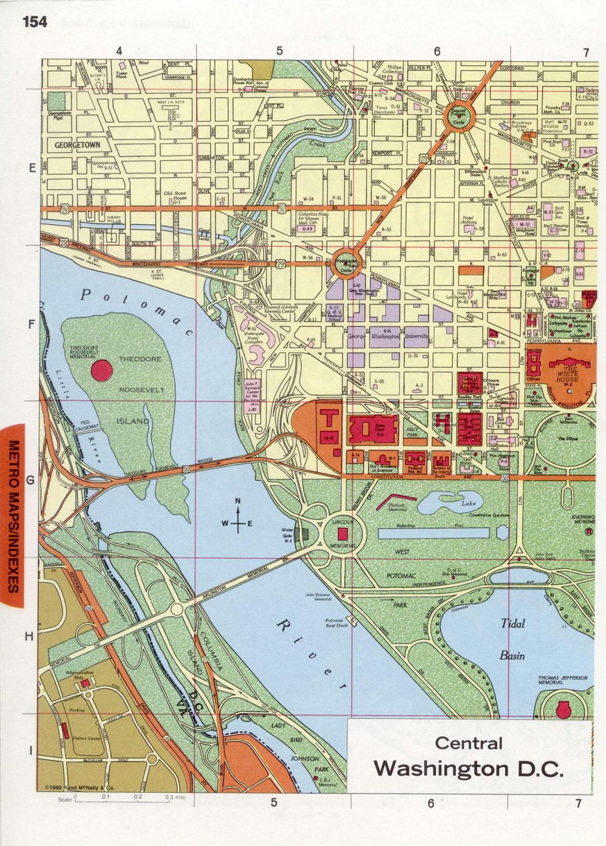 Вашингтон центра ДЦ мапи