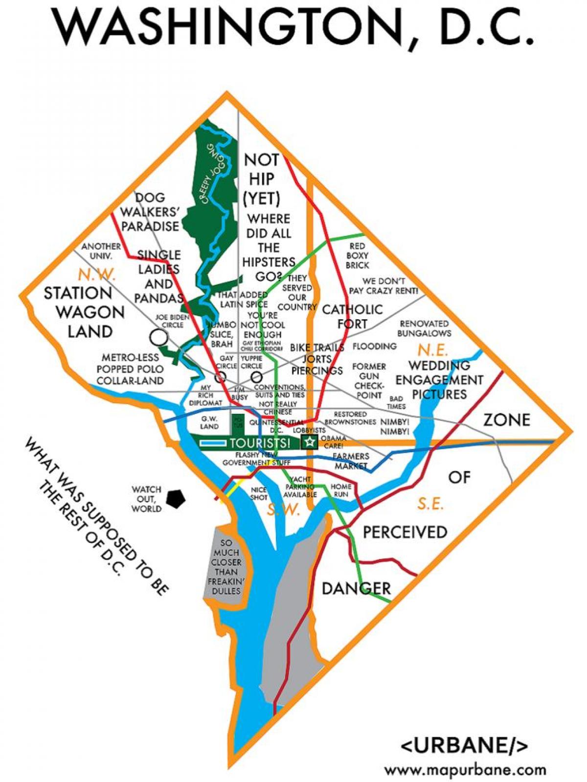 карта продавнице Вашингтону