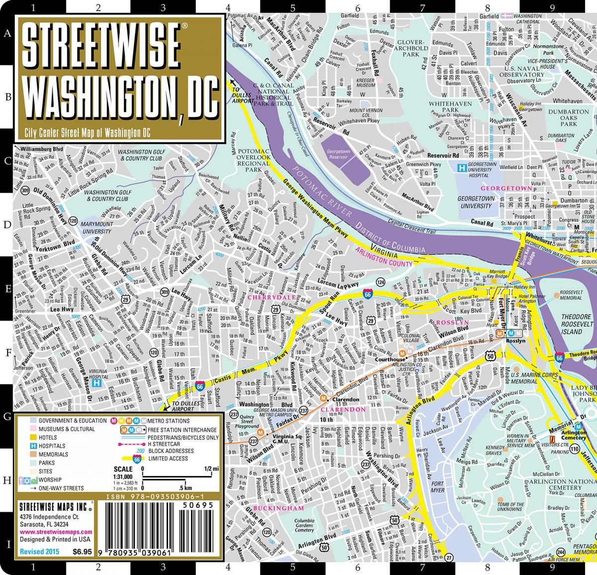 карта улицама Вашингтона