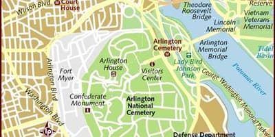 Карта Арлингтон У Вашингтону