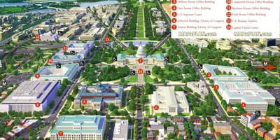 Мапа Вашингтона 3д