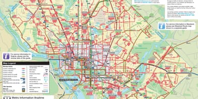 Вашингтон аутобуске карте