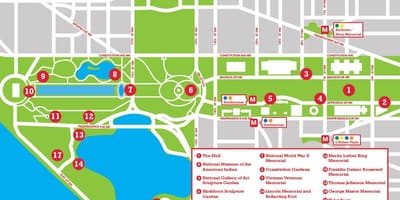Карта Национални центар паркинг