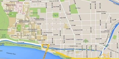 Карта Джорджтауна, Вашингтон, округ Колумбија
