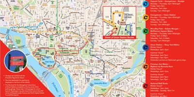 Вашингтон ДЦ циркулација пумпи на мапи