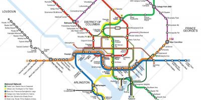Вашингтон јавног превоза мапи