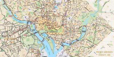 Вашингтон бицикл мапи