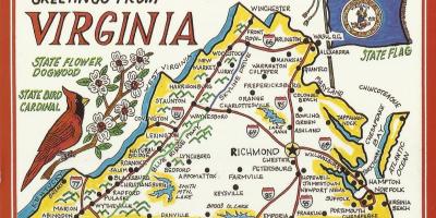 Вашингтон Вирџинији мапи