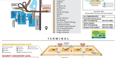 Међународни аеродром Даллес мапи