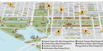 Шетње на мапи Вашингтона споменици дц 