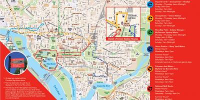 Вашингтон ДЦ циркулација пумпи на мапи